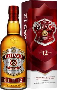 Chivas Regal Blended Scotch Whisky 12YO 40% 700ml + plech