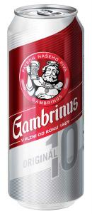 Gambrinus Originál 10, světlé výčepní pivo 500ml plech