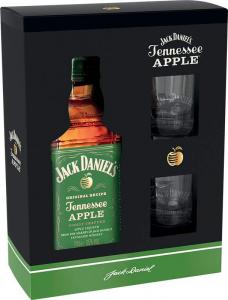Jack Daniel's Tennessee Apple 35% 700 ml + 2 x sklo