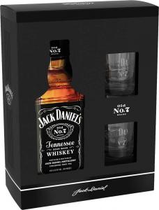 Jack Daniel's Tennessee Whiskey 40% 700 ml + 2 x sklo