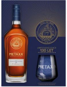 Metaxa 12* 40% 700ml + 2x sklo