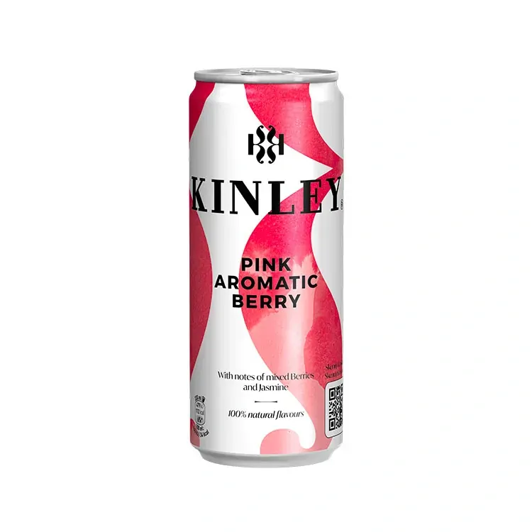 Kinley Limonáda Pink Berry 250 ml plech