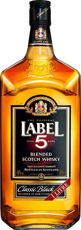 Label 5 Blended Scotch Whisky 40% 1l