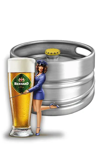 Bernard Světlý ležák pivo 11 KEG 15l
