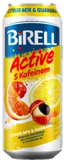 Birell Active Citrus mix & Guarana 0,5l plech
