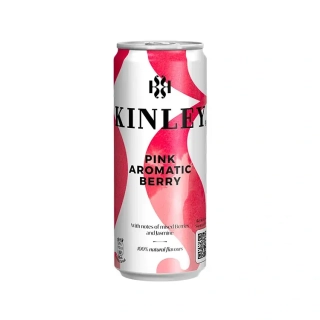 Kinley Limonáda Pink Berry 250 ml plech