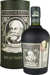 Diplomático Reserva Exclusiva Rum 40% tuba 0,7l