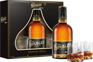 Božkov Republica Exclusive 38% 0,5l  + 2 x sklo