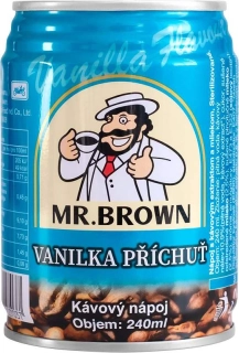 Mr. Brown Ledová káva Vanilla 240ml plech