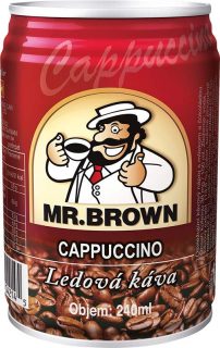 Mr. Brown Ledová káva Cappuccino 240ml plech