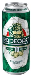 Radegast Rázná 10, 0,5l plech